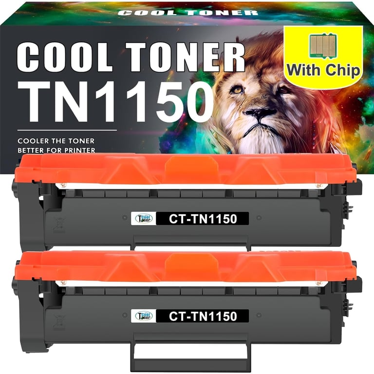 TN1150 Cartouche de Toner : Remplacement Compatible pour TN 1150 TN 1150 HL L1240W HL L1242W HL L1242WXL DCP L1640W DCP L1642W DCP L1642WXL DCP L1660W 2 Pack Neuf - vue 8