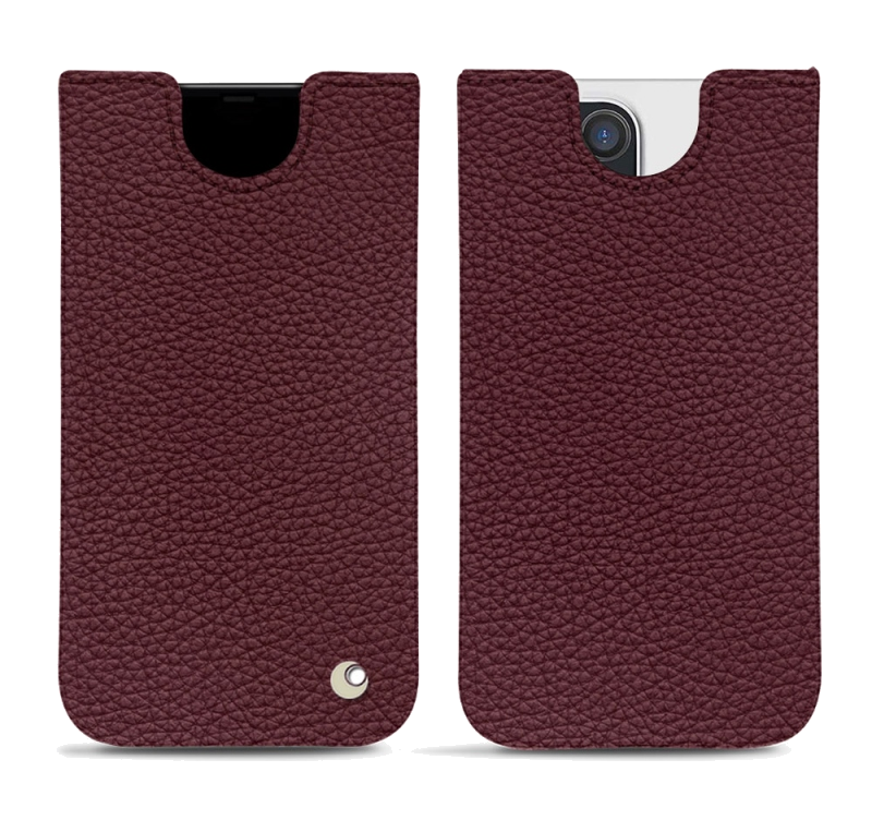 Pochette cuir Apple iPhone 12 Pro Max - PochetteViolet