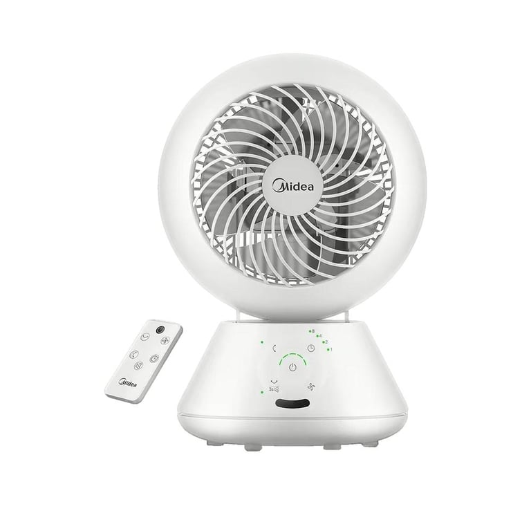 Midea Ventilateur Mdf24jrw Turboforce 5 Vitesses Oscillant