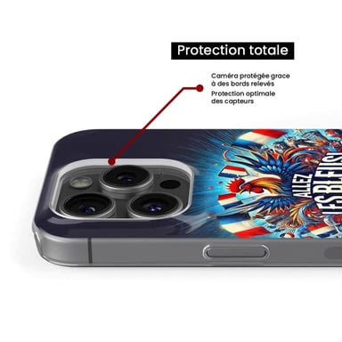 Funda de silicona - Compatible con Samsung Galaxy A73 5G - diseño allez les bleus