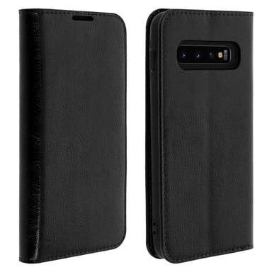 Funda Samsung Galaxy S10 de cuero cartera Función soporte – Negra