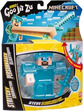 Moose Toys GOO JIT ZU - MINECRAFT - FIGURINE STEEVE 11CM