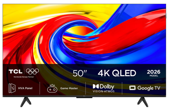 TCL 50P7L TV QLED 50'' 4K Ultra HD, Smart TV, Noir