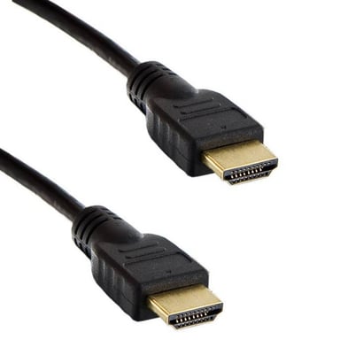 Riff Câble HDMI V1.4 Ethernet type A avec filtre - 19/19 mâle/mâle Plaqué Or 5m Noir
