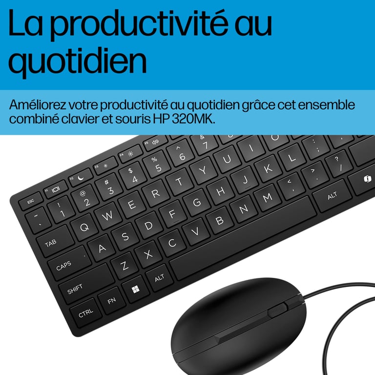 HP Mouse e tastiera Wired Desktop 320MK Neuf - vue 2