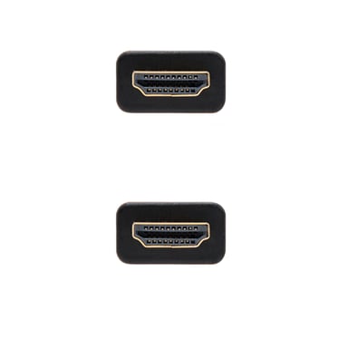 Nanocable Cable HDMI V2.0 4K@60GHz 18 Gbps A/M-A/M, negro, 1.0 m.
