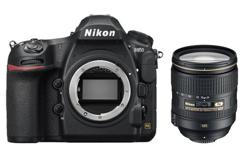 Nikon D850 + AF-S 24-120 mm 1:4G ED VR Juego de cámara SLR 45,7 MP CMOS 8256 x 5504 Pixeles Negro