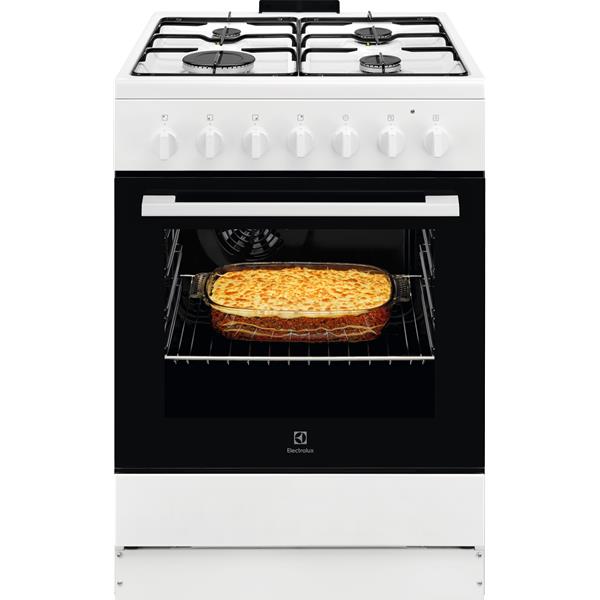 Cuisinière Electrolux LKK620010W – Gaz 4 Foyers, Four Électrique 57 L, A - vue 9