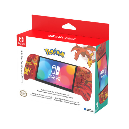 HORI Split Pad Pro Dracaufeu et Pikachu Manette mode portable pour Nintendo Switch et Nintendo Switch modèle OLED Licence officielle Nintendo et Pokémon - vue 2