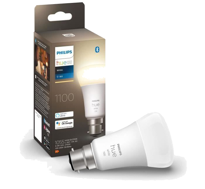 PHILIPS Hue White - Ampoule LED connectée B22 Equivalent 75W - Compatible Bluetooth
