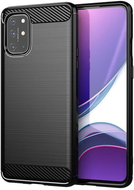 OnePlus 8T 5G Negro carcasa estilo carbono