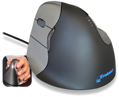 Souris filaire Evoluent Verticale 4 pour gaucher