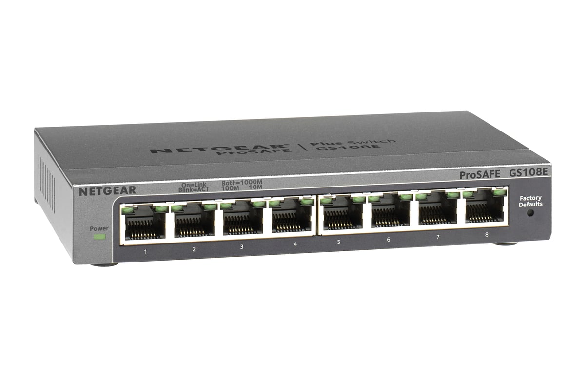 NETGEAR GS108E Géré Gigabit Ethernet 101001000 Neuf - vue 6