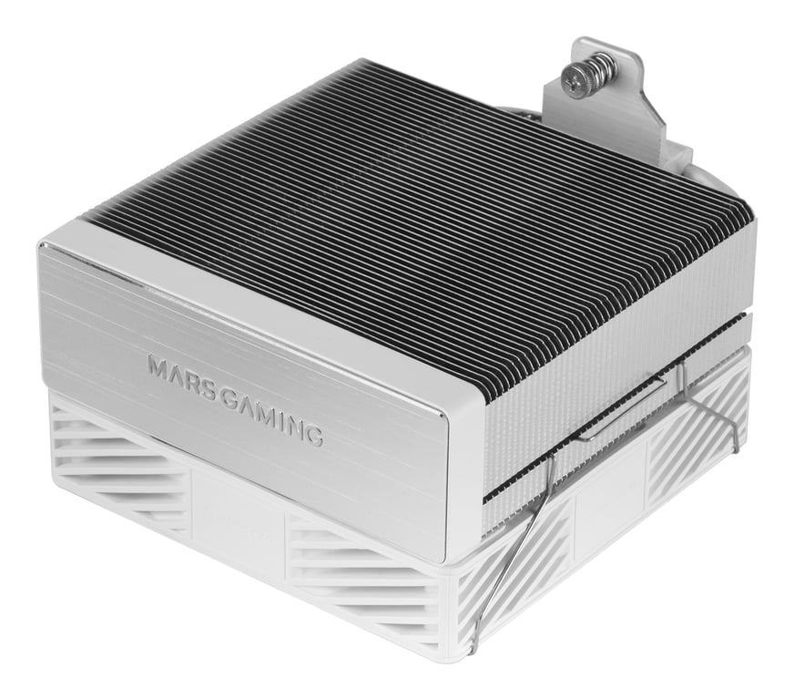 Mars Gaming Mcpu x4argb Disipador Cpu Tdp 4x Heatpipes Hct Ventilador Pwm Argb 120mm Blanco - vue 2