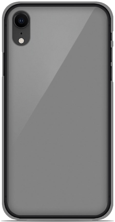 Coque silicone unie compatible Givré Blanc Apple iPhone XR