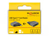 Lettore di schede DeLOCK USB Type-C per schede di memoria SD / MMC + Micro SD - compatto