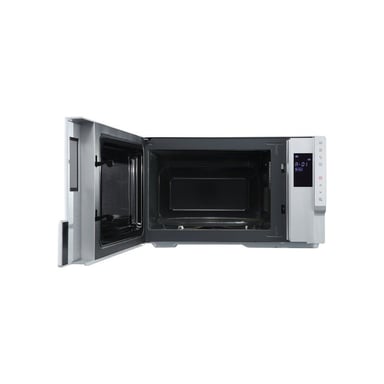 Four micro-ondes pose libre Continental Edison CEMO25UX 1400 W 25 L Inox porte latérale à miroir 8 programmes Gris