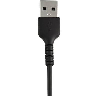 StarTech.com Cable Resistente USB-A a Lightning de 30 cm Negro - Cable de Sincronización y Carga USB Tipo A a Lightning con Fibra de Aramida Resistent