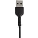 StarTech.com Cable Resistente USB-A a Lightning de 30 cm Negro - Cable de Sincronización y Carga USB Tipo A a Lightning con Fibra de Aramida Resistent