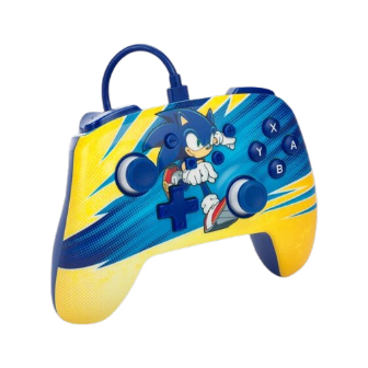 Controller cablato PowerA Sonic Boost per Nintendo Switch, giallo, blu