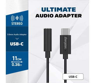 ENERGIZER Aux Female to USB-C adapter
