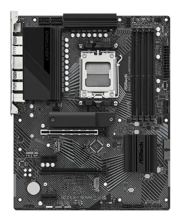 Asrock B650 PG Lightning AMD B650 Emplacement AM5 ATX Neuf - vue 3