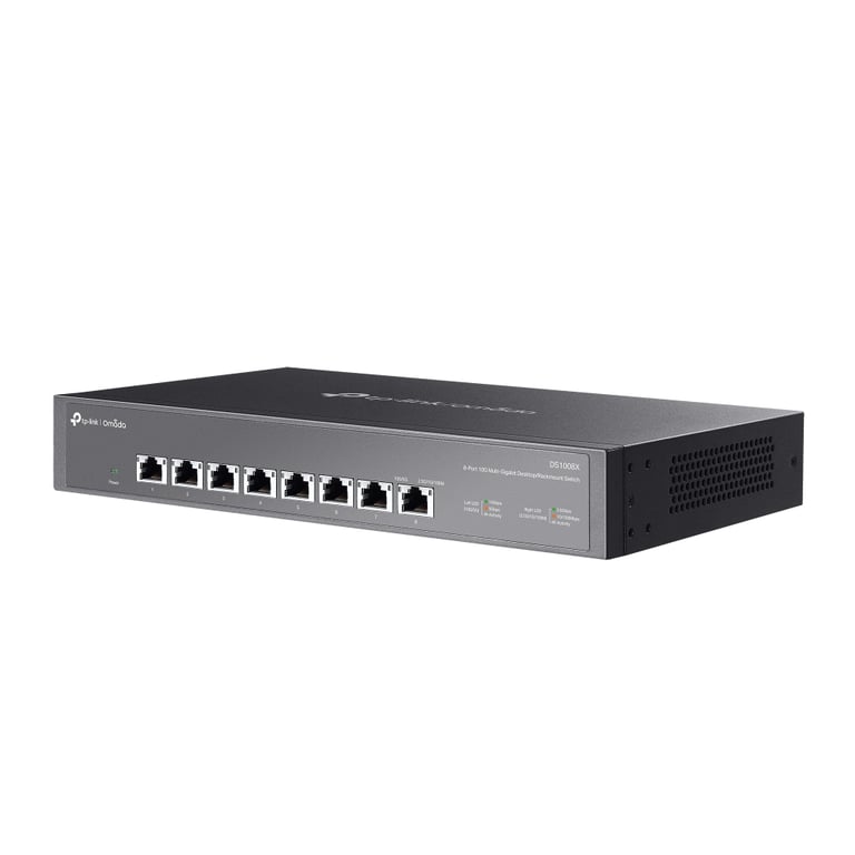 TP-Link Omada DS1008X commutateur réseau Non-géré 10G Ethernet (100/1000/10000) 1U Noir - Neuf