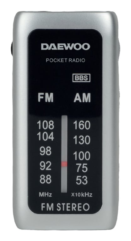 Daewoo DW1129 Radio Portátil Mini Plata - vue 2