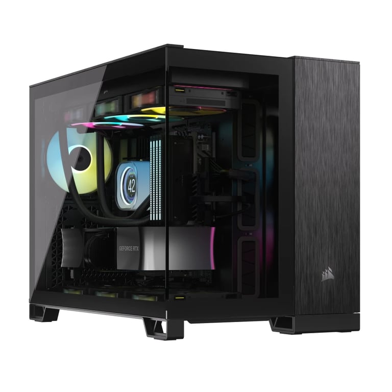 Corsair CC-9011287-WW unité centrale Midi Tower Aluminium, Noir - Neuf