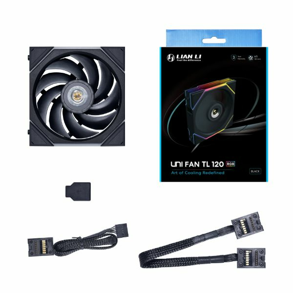 Lian Li 12TL1B système de refroidissement d'ordinateur Boitier PC Ventilateur 12 cm 1 pièce Neuf - vue 2