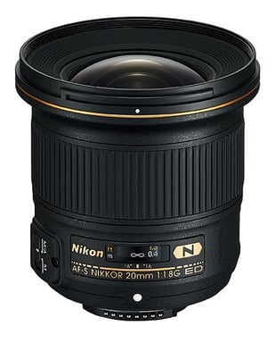 Nikon AF-S NIKKOR 20mm f/1.8G ED SLR Objetivo ultra ancho Negro