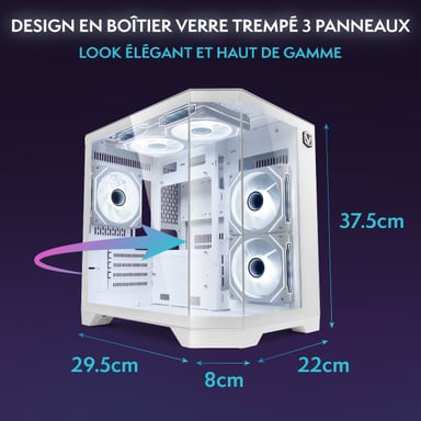 Vibox PC Gamer - Ryzen 7 5700X, RTX 5050, 16 Go RAM, 500 Go SSD, Windows 11, WiFi 6 + Bluetooth 5.4