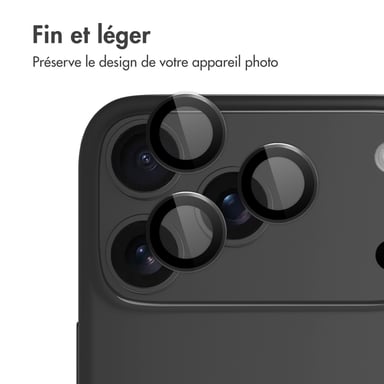 imoshion Protection d'objectif d'appareil photo (pack de 2) pour Apple iPhone 17 Pro / 17 Pro Max - Noir