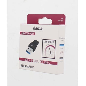 Adaptador USB, conector USB-A - puerto USB-C, USB 3.2 Gen1, 5 Gbit/s