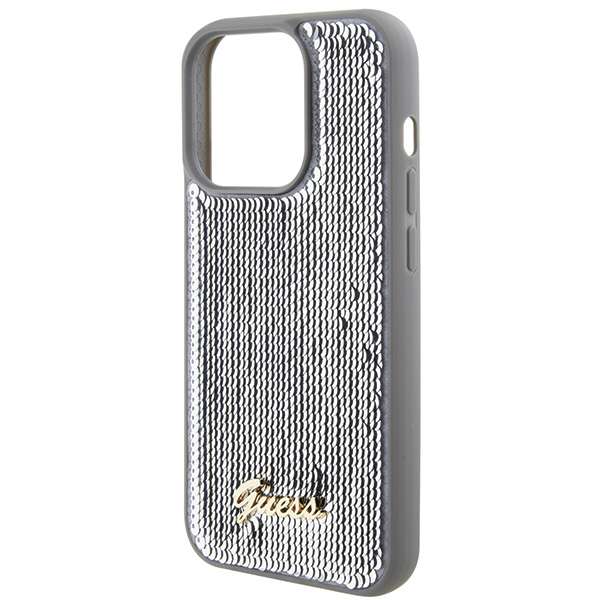 Guess Sequin Script Metal Coque pour iPhone 15 Pro - vue 4