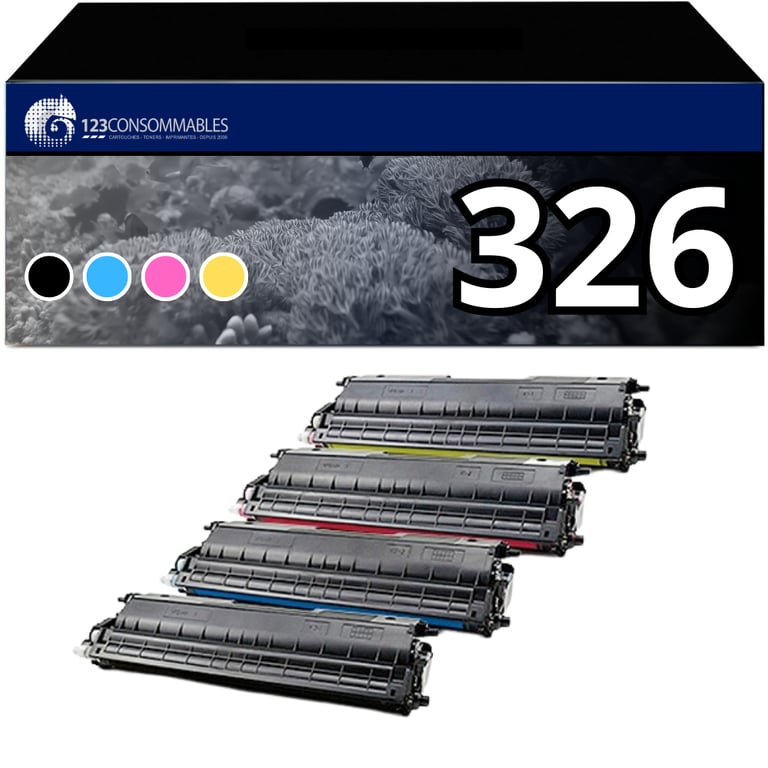 Pack 4 Toners compatible BROTHER TN-326 - Neuf
