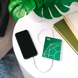 Western Digital My Passport Ultra, 20th Anniversary Edition disco duro externo 2 TB 2.5'' USB Tipo C 3.2 Gen 1 (3.1 Gen 1) Verde