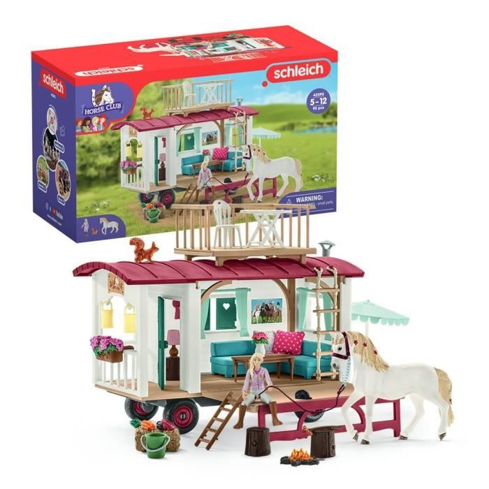 Schleich Caravane rencontres secrètes c avec 1 cheval inclus c figurines pour enfants de 5 ans