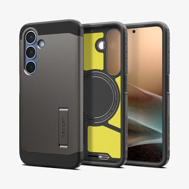 Spigen Tough Armor AI (MagFit) funda de protección para teléfonos portátiles 15,8 cm (6,2'') Funda Metálica Samsung Galaxy S25
