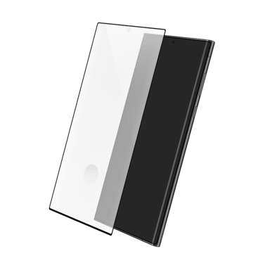 Protezione dello schermo in vetro temperato da bordo a bordo per Samsung Galaxy S23 Ultra 5G, nero