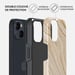 Burga Funda para iPhone 15 Tough A prueba de golpes modelo Full Glam Beige