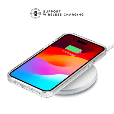 Guscio ibrido invisibile per Apple iPhone 15 Pro Max, trasparente