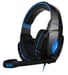 Casque Gamers Universel avec Micro et Télécommande LED Reglage Son Universel USB Jack (BLEU)
