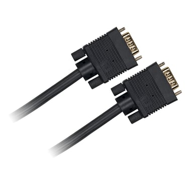 Cable VGA macho/macho de 3 m, negro