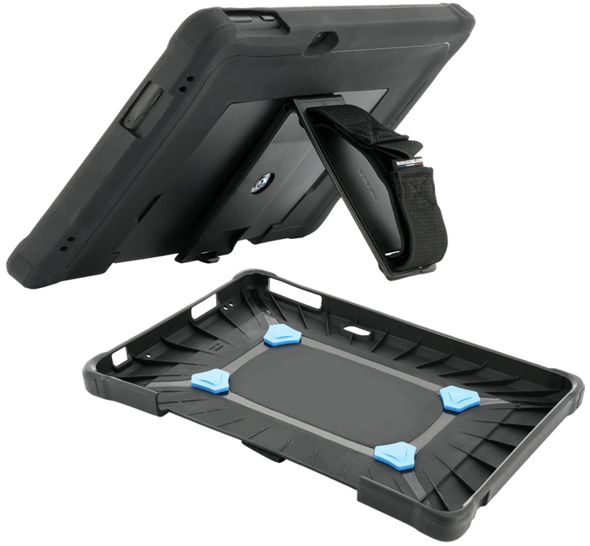 Coque de protection renforcée PROTECH pour Zebra ET51/56 avec trépied + patte de saisie rotative 360
