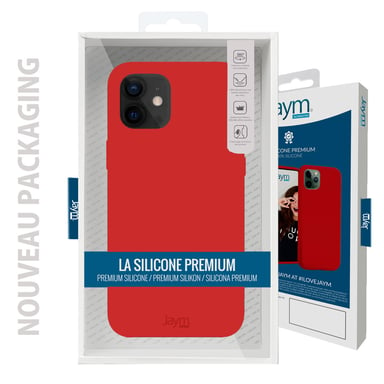 Funda Premium de Silicona Roja para Apple iPhone 14 Plus -100% Silicona y Microfibra - Reforzada y Ultra Suave