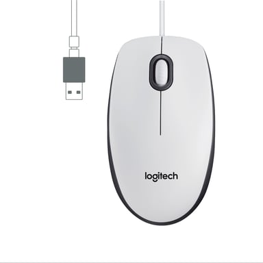 Ratones con cable Logitech M100