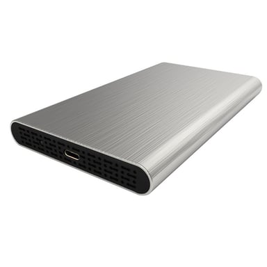 HEDEN Boitier externe  2.5' en Aluminium sortie USB 3.1 Gen 2, Type C cable USB-C/USB-A + USB-C/USB-C - Gris