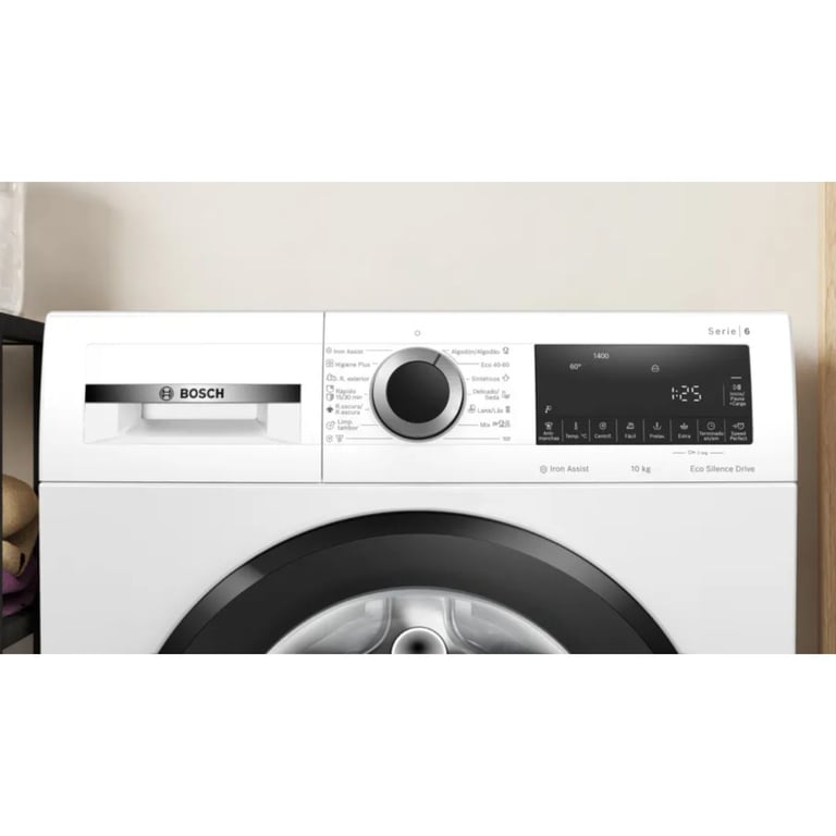 Lave linge frontal 10kg Bosch Iron Assist Pause + Charge Anti Taches 845x598x588 cm - vue 4