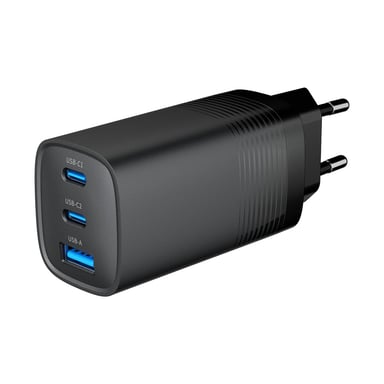 Gembird - Gembird Chargeur secteur - 2x USB-C + 1x USB-A 65W (Noir)